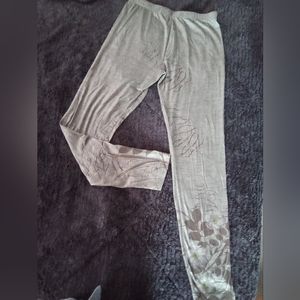 Heather Green printed leggings